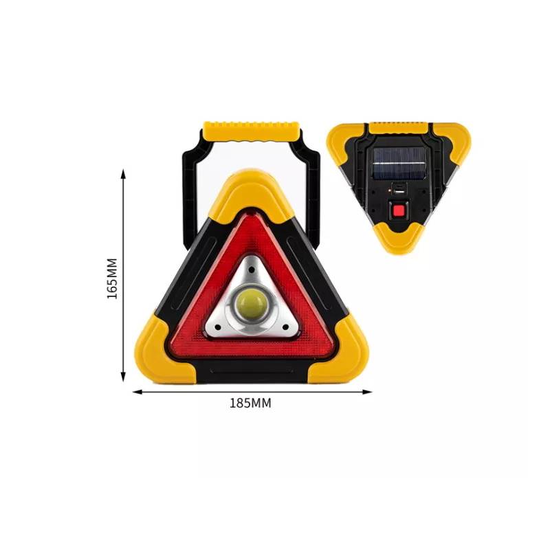 TRIANGULO DE EMERGENCIA CON PANEL SOLAR 2 EN 1 | ENVÍO GRATIS